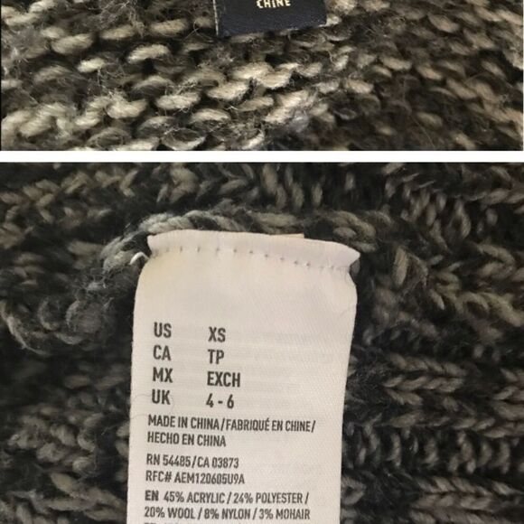 American Eagle XS Multicolored Jegging Sweater - Picture 3 of 4